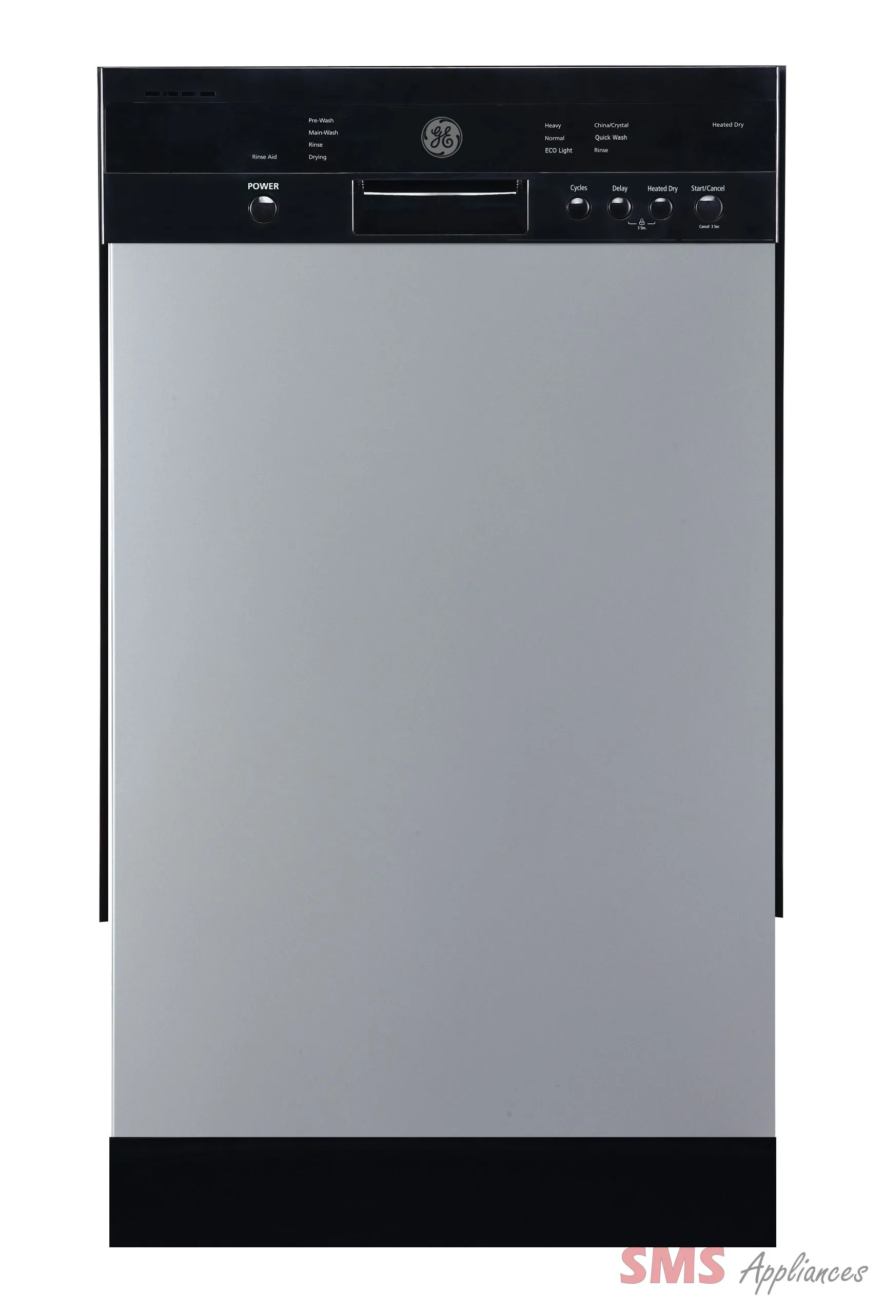 GE 18″ Built-In Front Control Dishwasher with Stainless Steel Tall Tub Stainless Steel – GBF180SSMSS