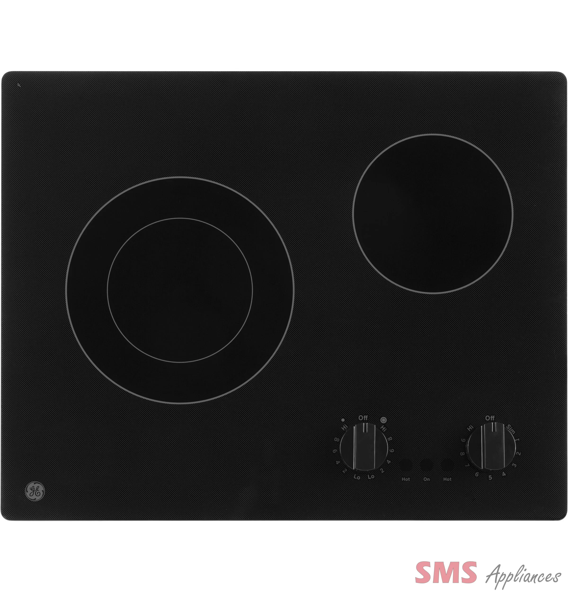 GE 21″ Electric Cooktop Black JP3021DPBB