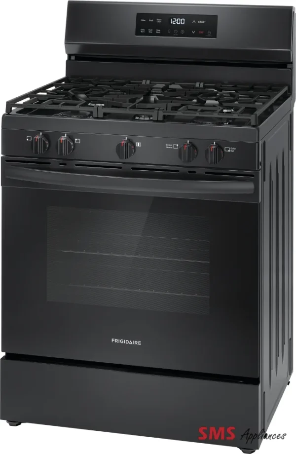 Frigidaire Gas Range - FCRG3062AS with Quick Boil feature for speedy cooking, showcased in a sleek, modern kitchen setting.