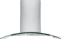 Frigidaire 42 inch Glass Canopy Island Hood FHPC4260LS installed in modern kitchen