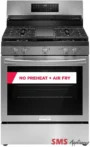 Frigidaire Gallery 30" Rear Control Gas Range with Total Convection GCRG3060BD