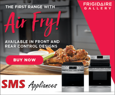 Frigidaire Ranges with air fry at SMS Appliances