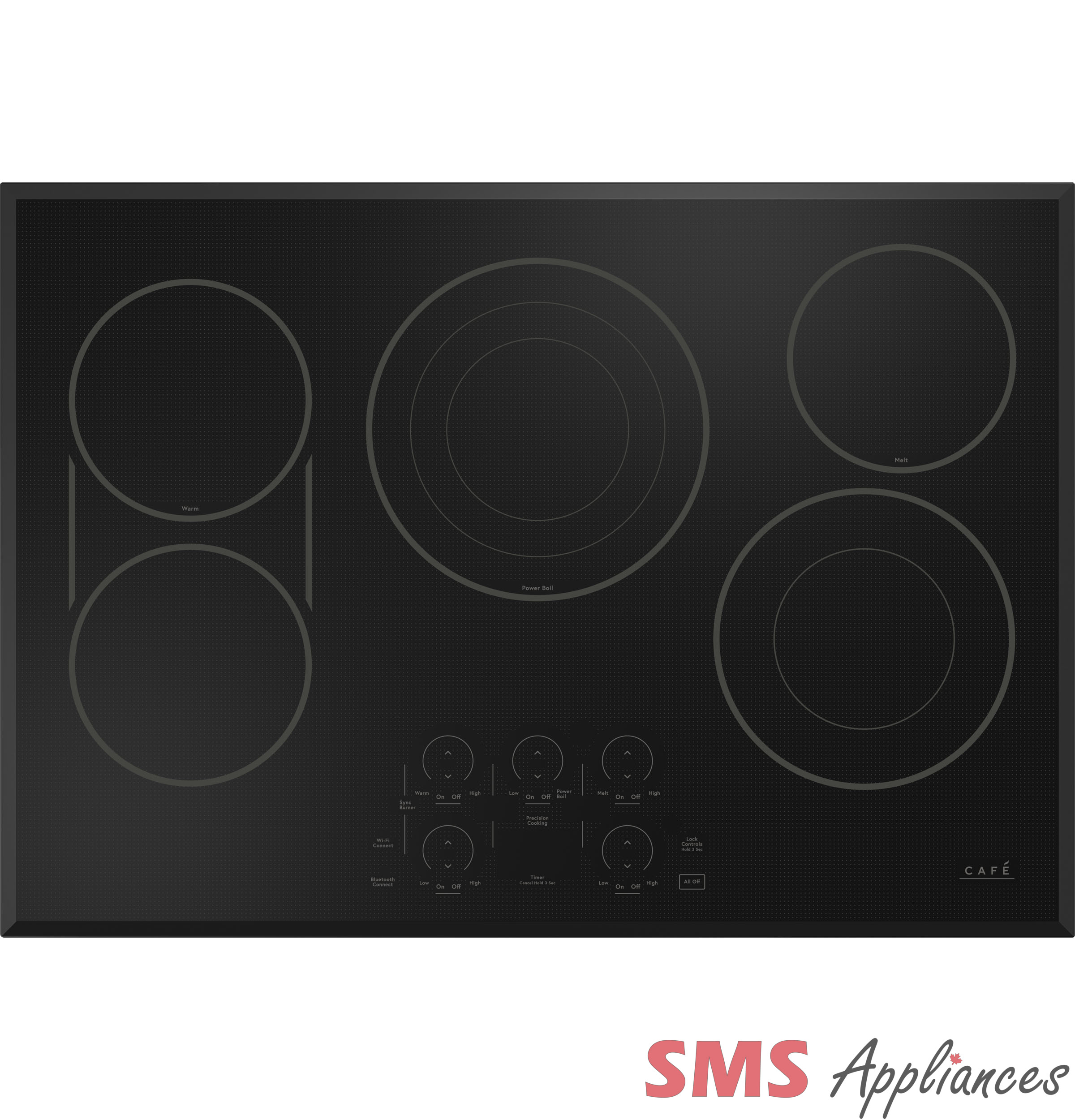 Café 30″ Touch-Control Electric Cooktop CEP90301TBB/CEP90302TSS