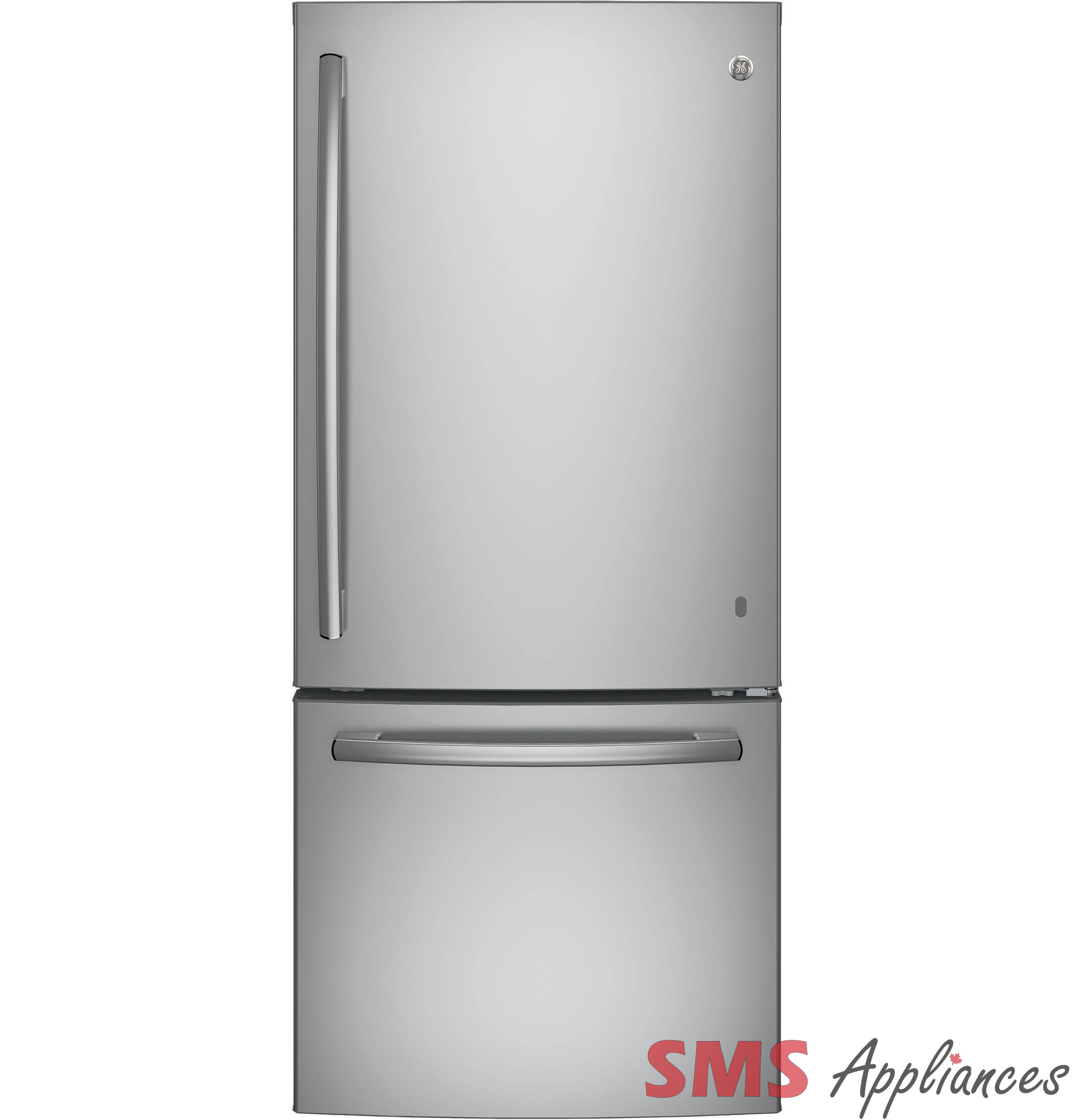 GE 20.9 Cu. Ft. Bottom Mount Refrigerator Fingerprint Resistant GBE21AYRKFS