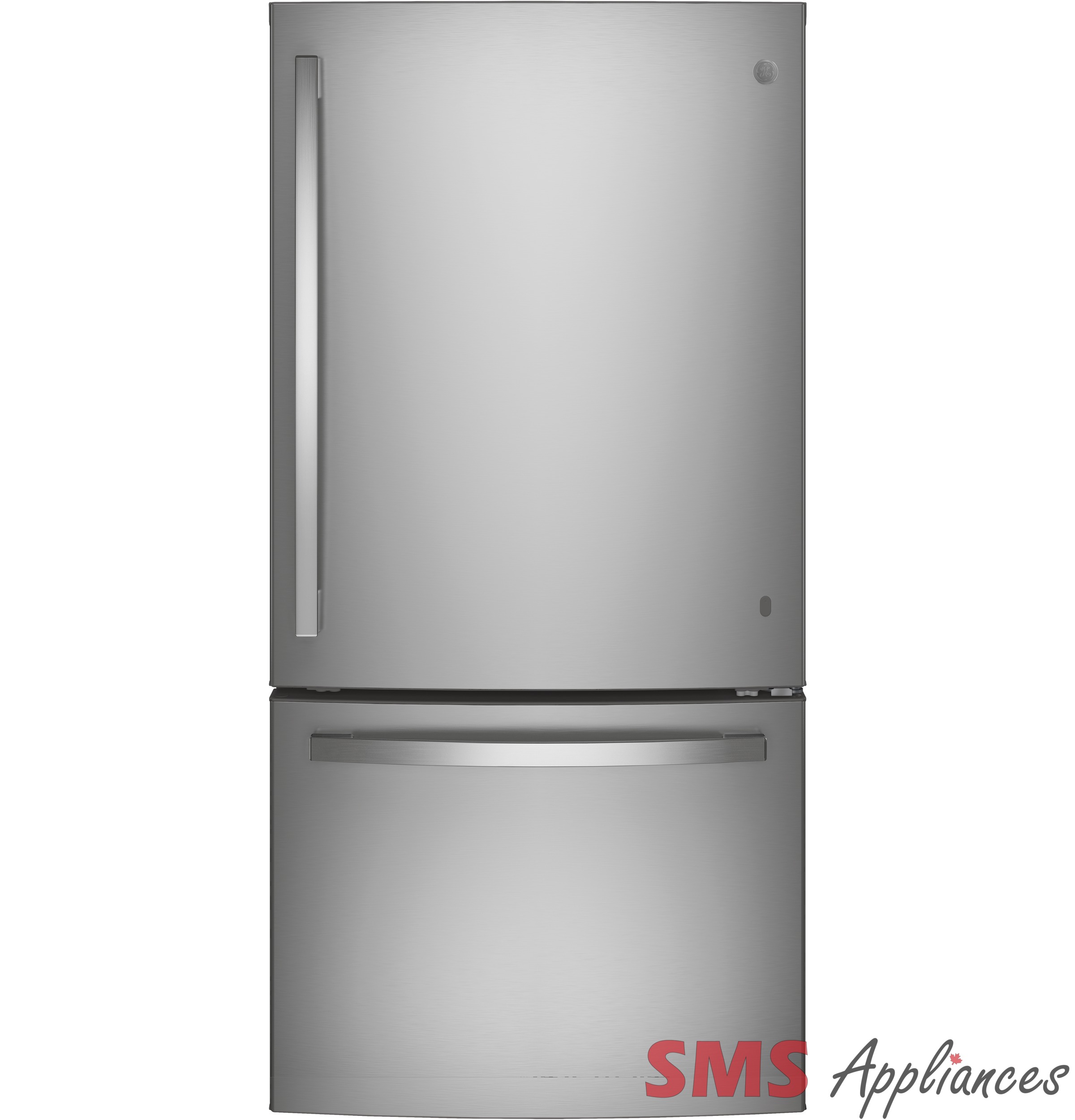 GE 24.9 Cu. Ft. Bottom Mount Refrigerator Fingerprint Resistant GDE25EYKFS