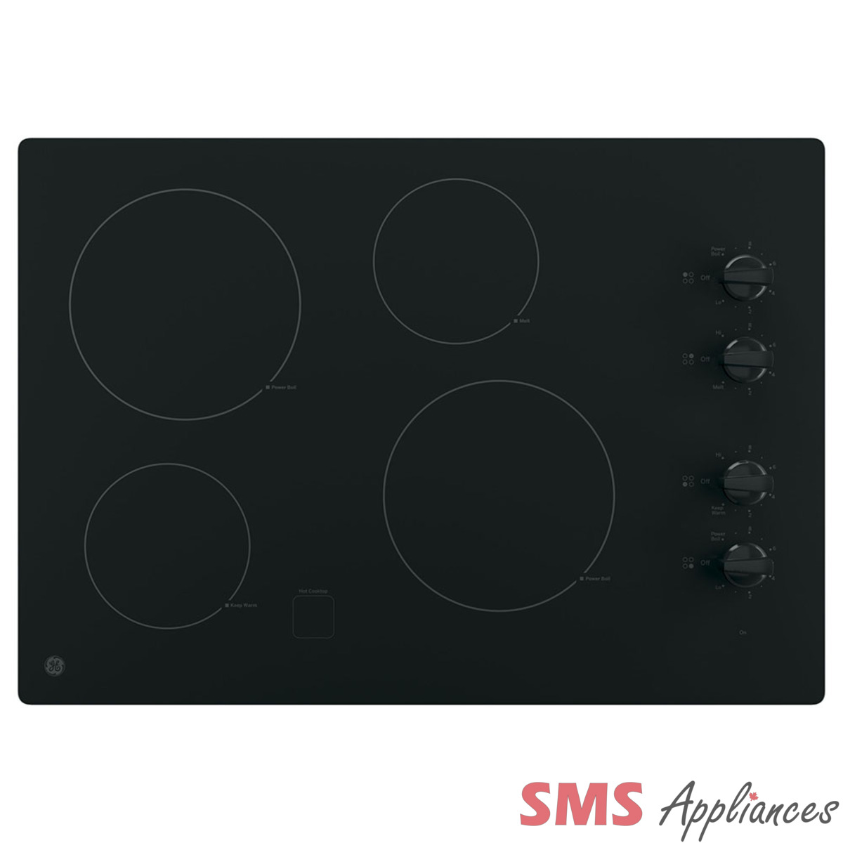 GE 30″ Electric Smoothtop Cooktop JP3030DWBB