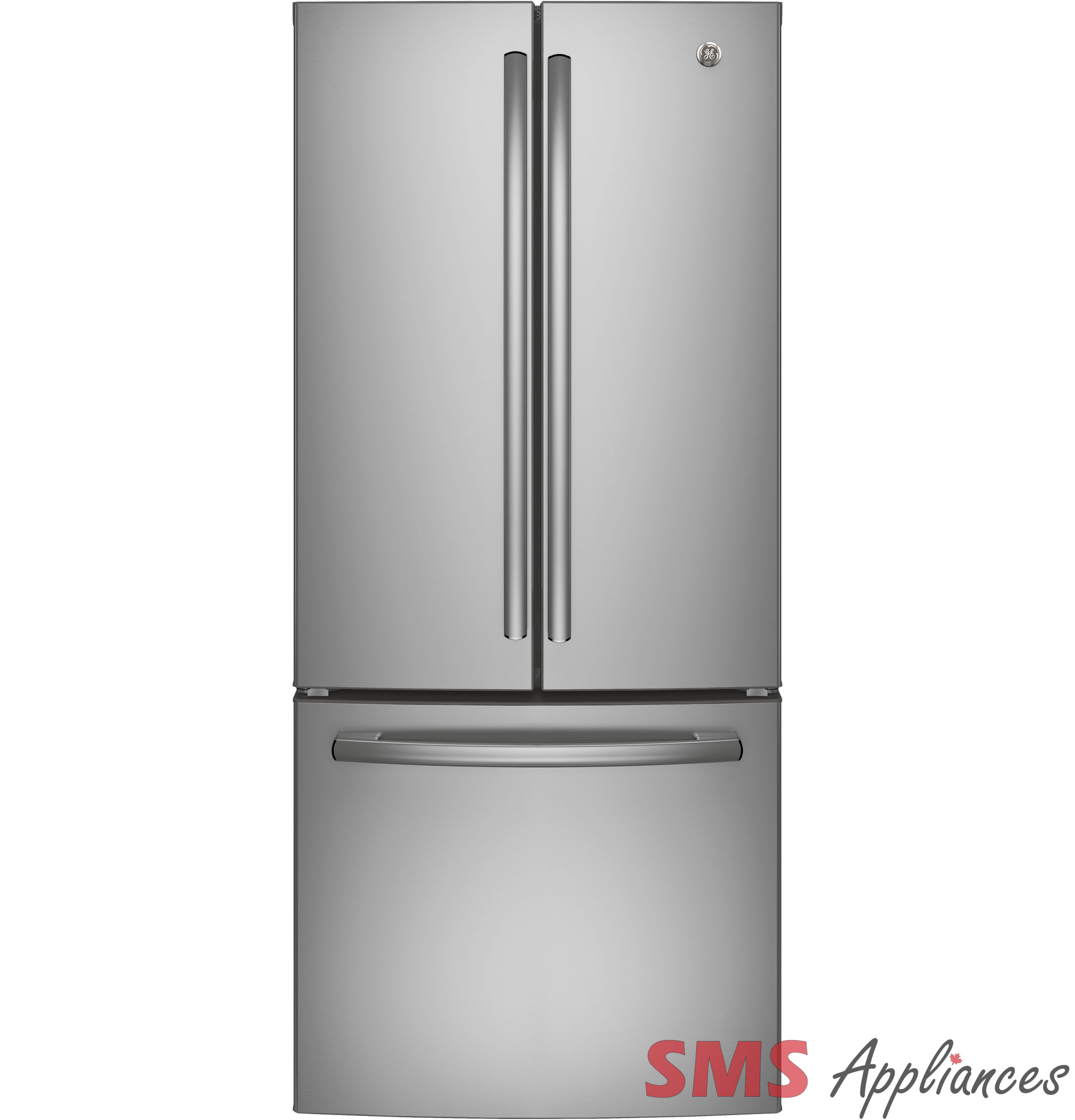 GE 20.8 Cu. Ft. French-Door Refrigerator Fingerprint Resistant GNE21DYRKFS