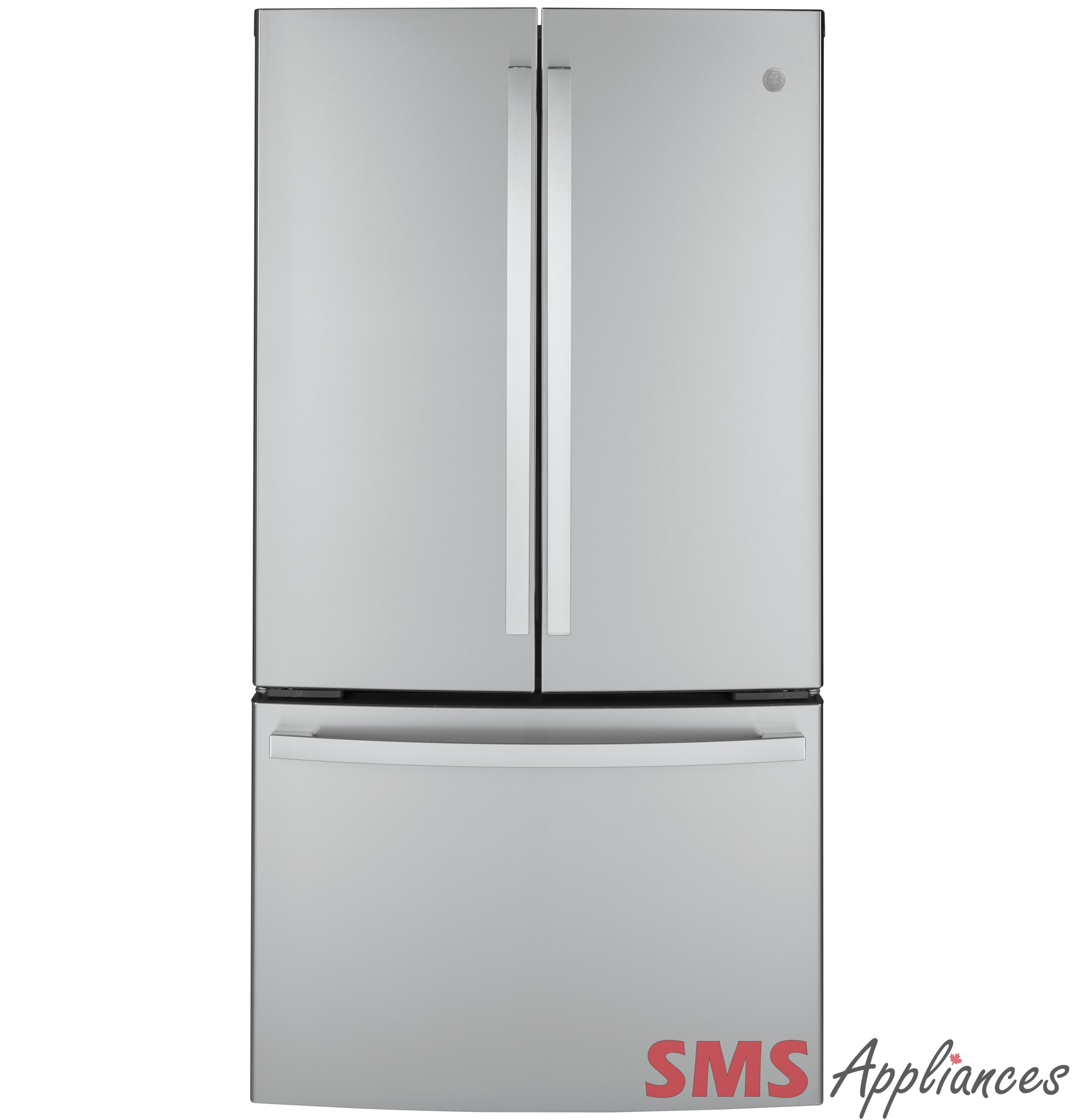 GE 23.1 Cu. Ft. Counter-Depth French-Door Refrigerator Fingerprint Resistant GWE23GYNFS