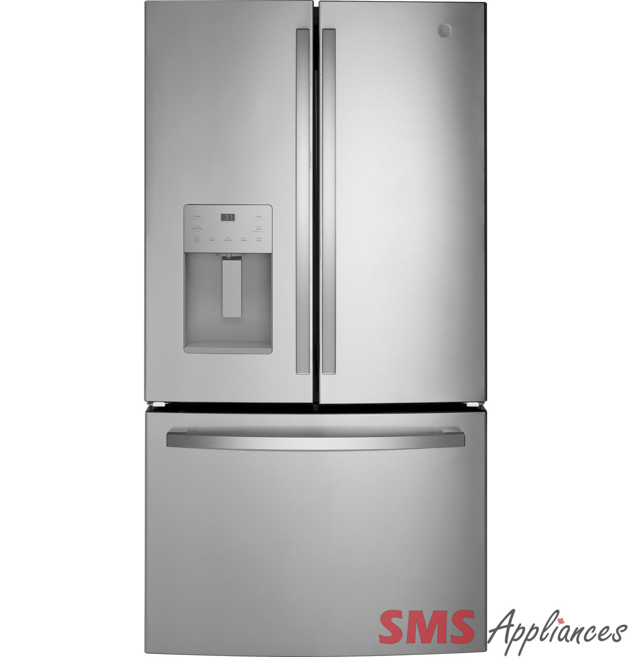 GE® 20.6 Cu. Ft. Fingerprint Resistant Counter-Depth French-Door Refrigerator GYE21JYMFS