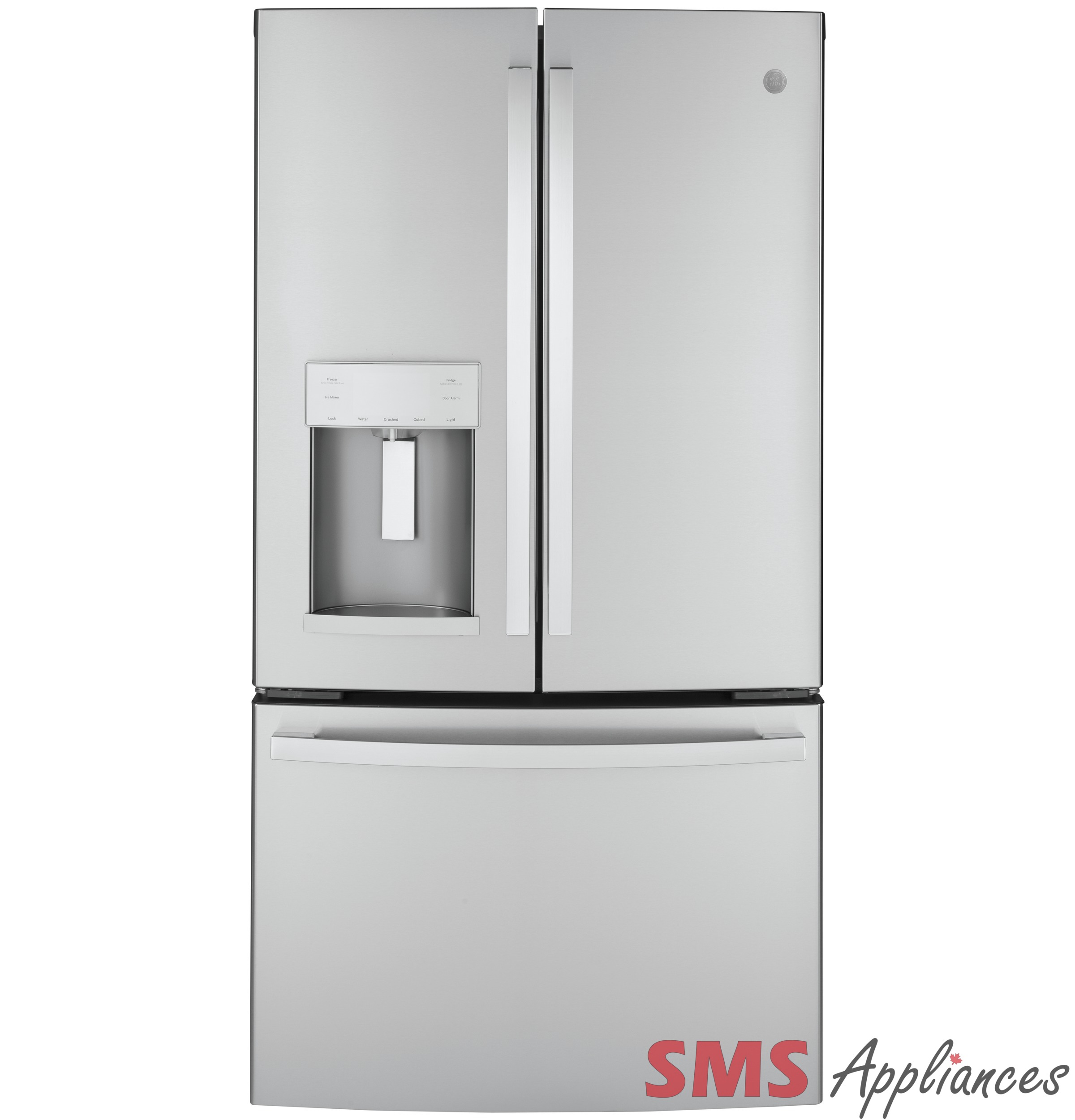 GE 22.1 Cu. Ft. Counter-Depth French-Door Refrigerator Fingerprint Resistant GYE22GYNFS