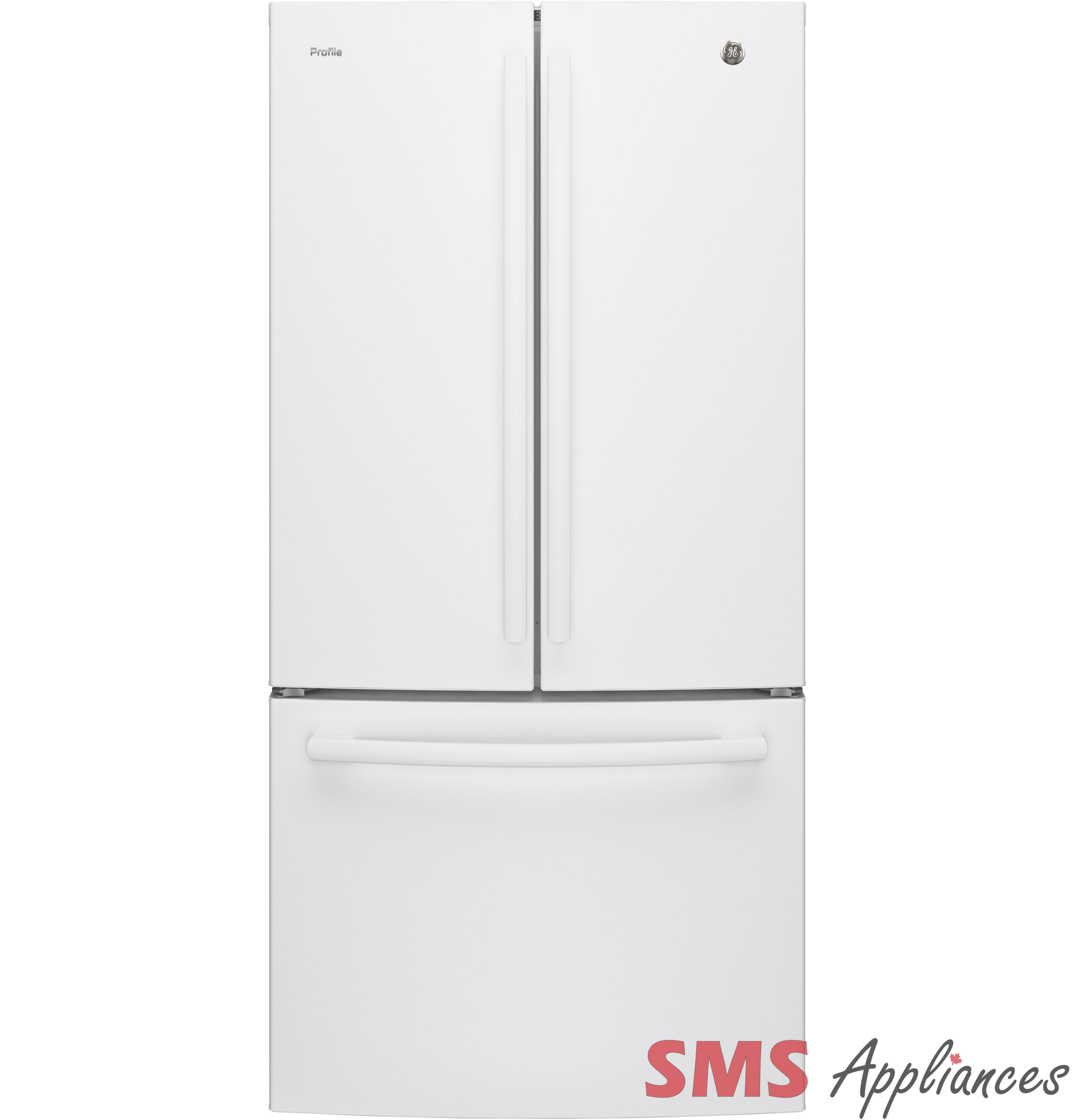 GE Profile 24.5 Cu. Ft. Energy Star French Door Refrigerator with Factory Installed Icemaker PNE25NGLKWW