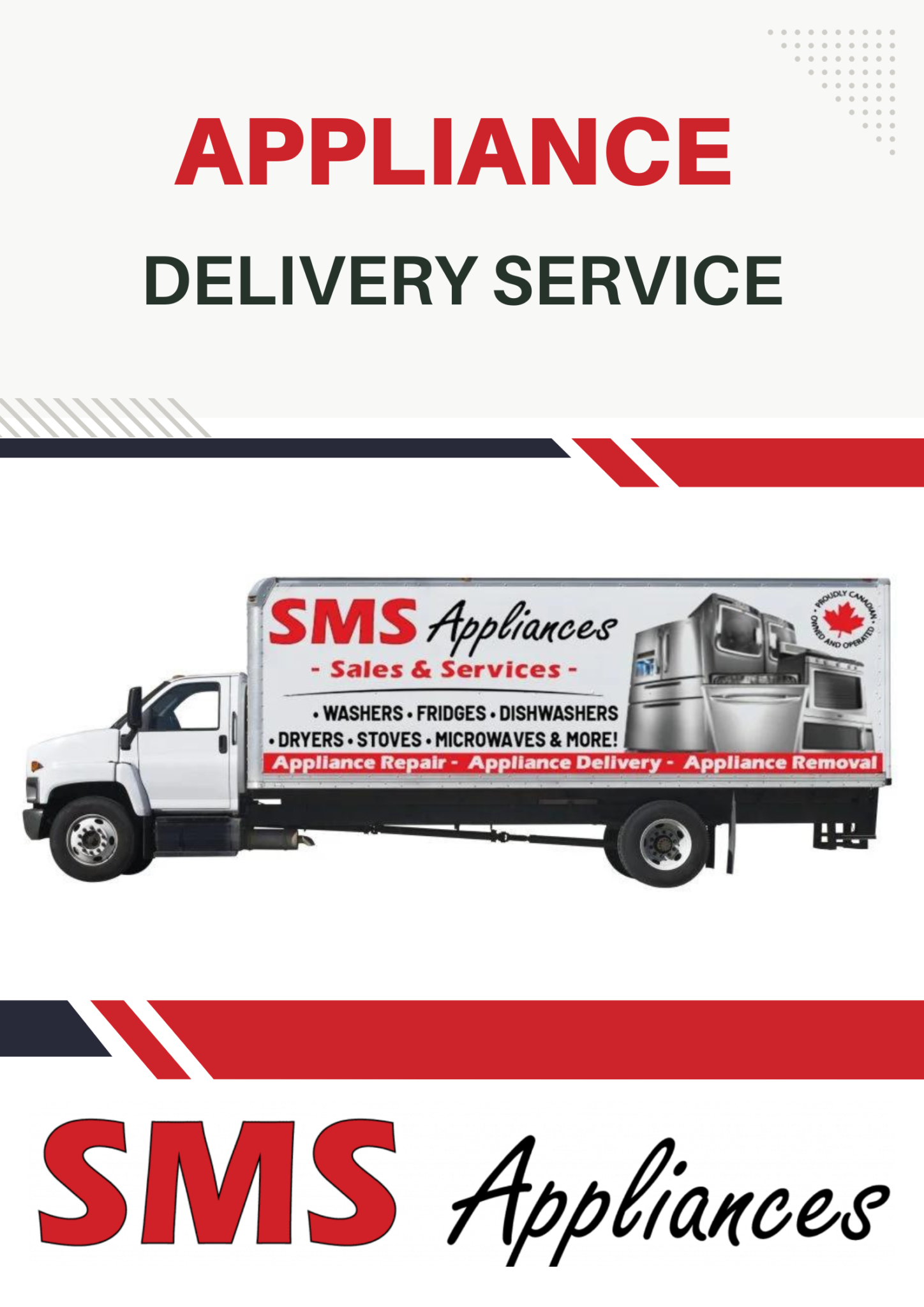 SMS Appliance delivery truck