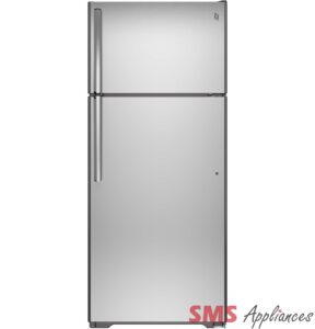 GE® Energy Star 18 Cu. Ft. Top-Freezer Refrigerator GTE18FSLKSS