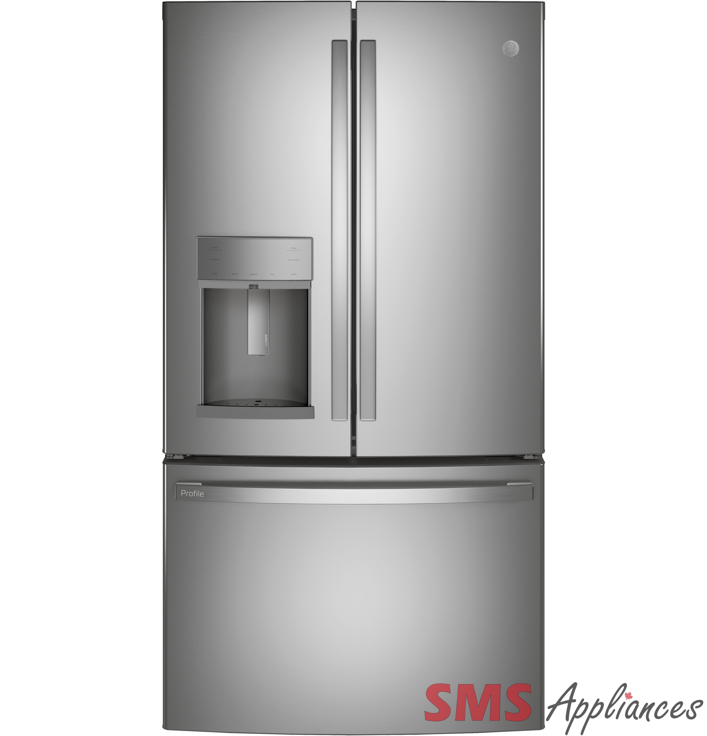 GE Profile 22.1 Cu. Ft. Counter-Depth French-Door Refrigerator with Door In Door Design PYD22KYNFS