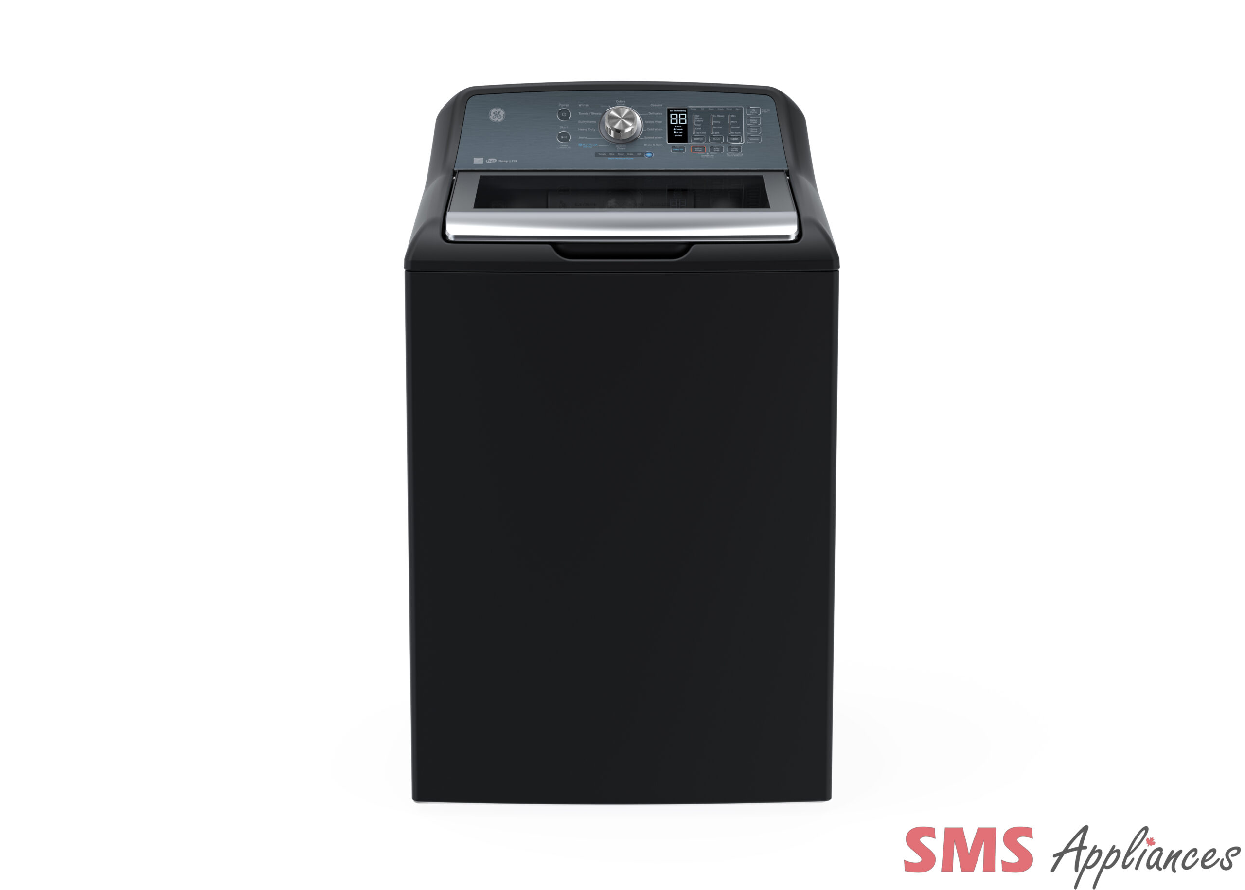 GE 5.3 Cu. Ft. Top Load Washer with SaniFresh Cycle Diamond Grey – GTW680BMRDG
