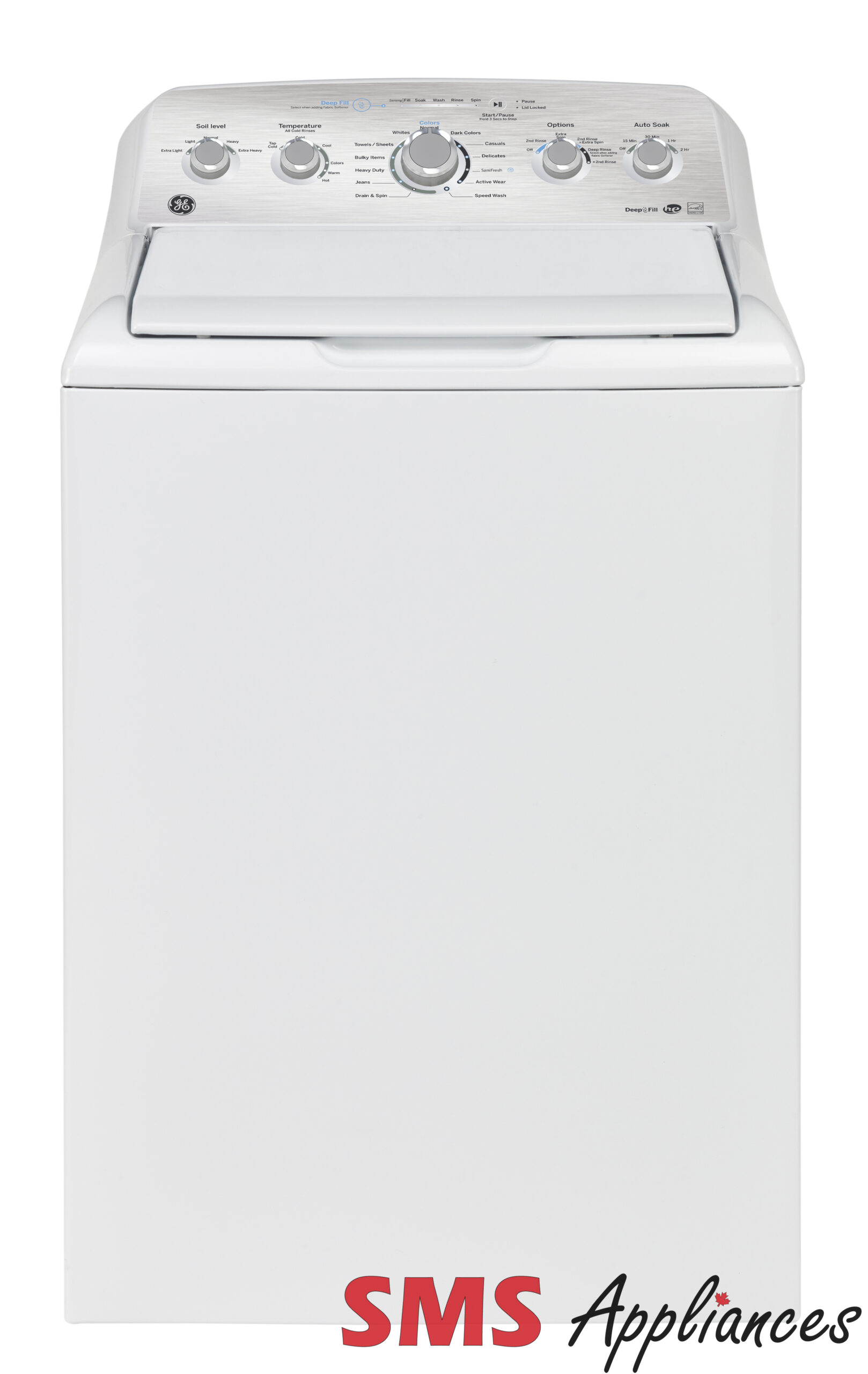 GE 4.9 Cu. Ft. Top Load Washer with SaniFresh – GTW490BMRWS