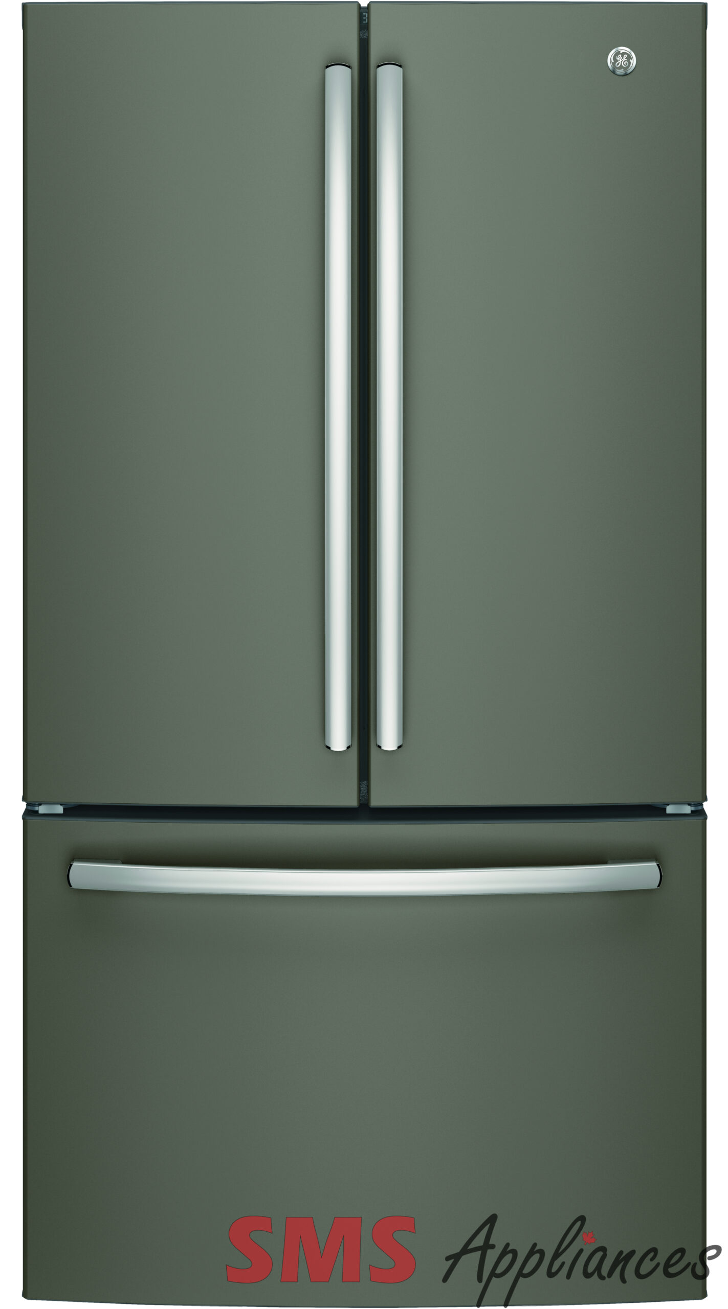 GE 27 Cu. Ft, French Door Refrigerator Slate – GNE27JMMES