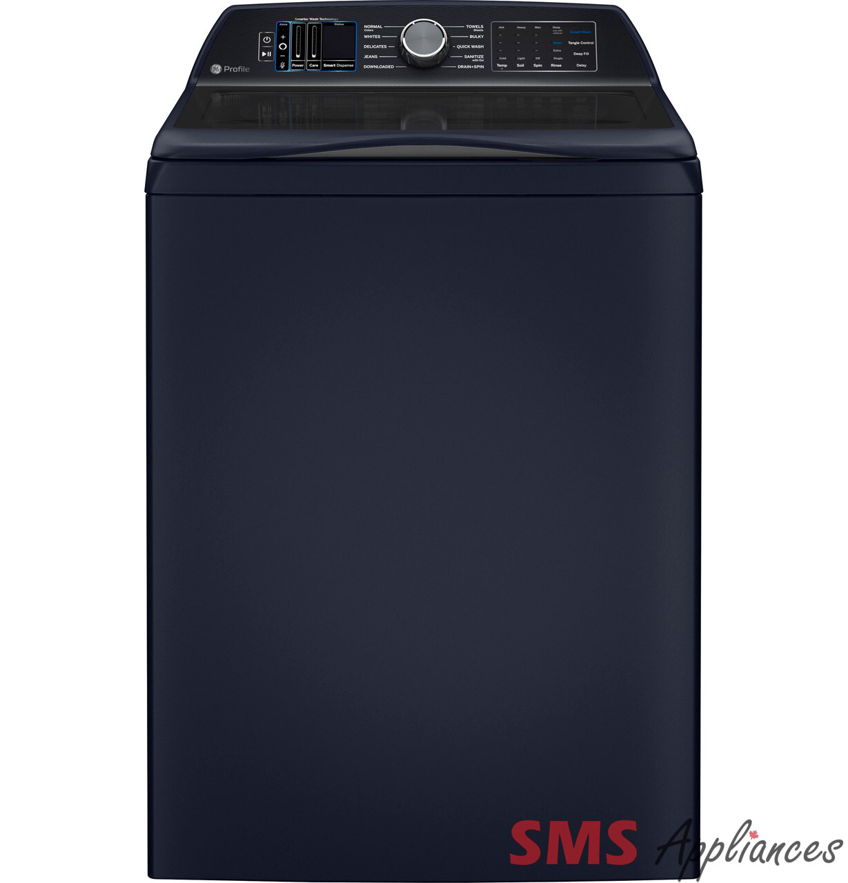 GE Profile™ 6.2 cu. ft. IEC Washer with Smarter Wash Technology – PTW800BPWRS