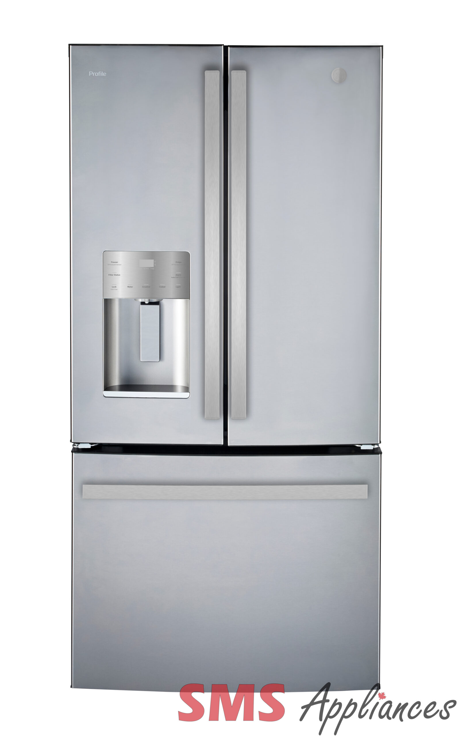 33″ Refrigerator, 17.5 cu.ft., External Ice and Water Dispenser – PYE18HYRCFS