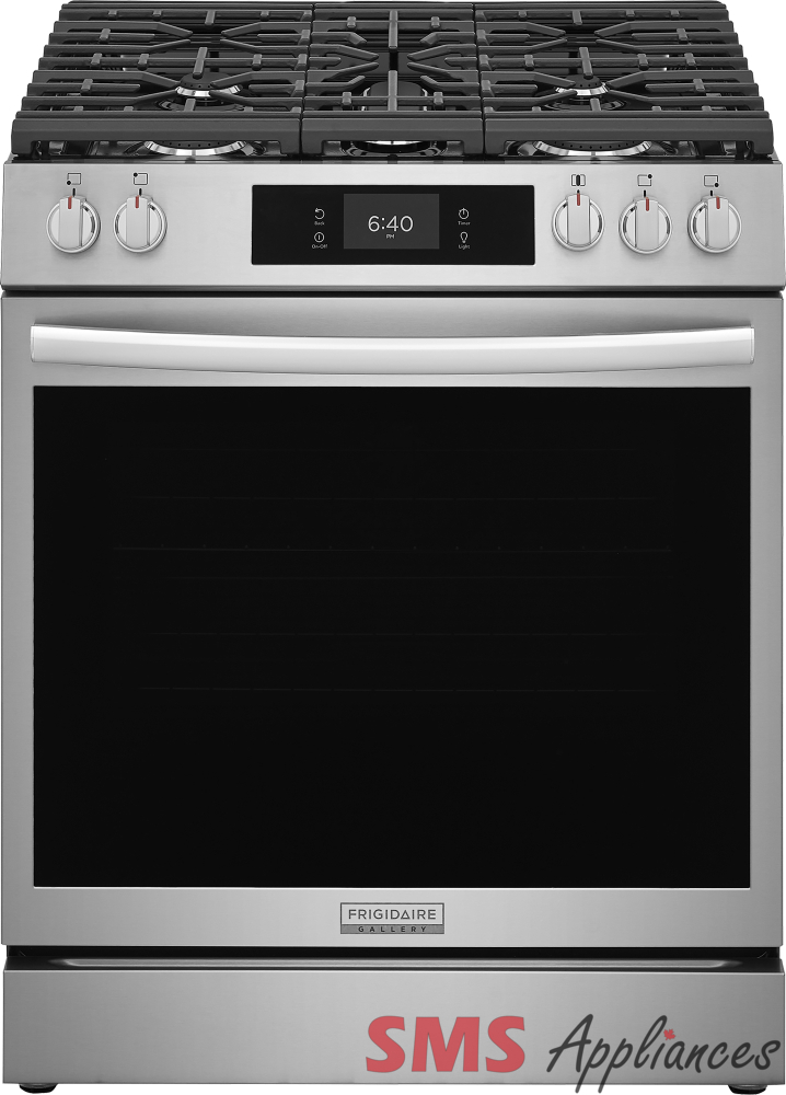 Frigidaire Gallery 30” Gas Range with Stone-Baked Pizza – GCFG3070BF