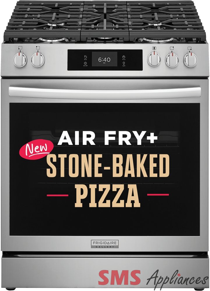 Frigidaire Gallery 30” Gas Range with Stone-Baked Pizza – GCFG3070BF