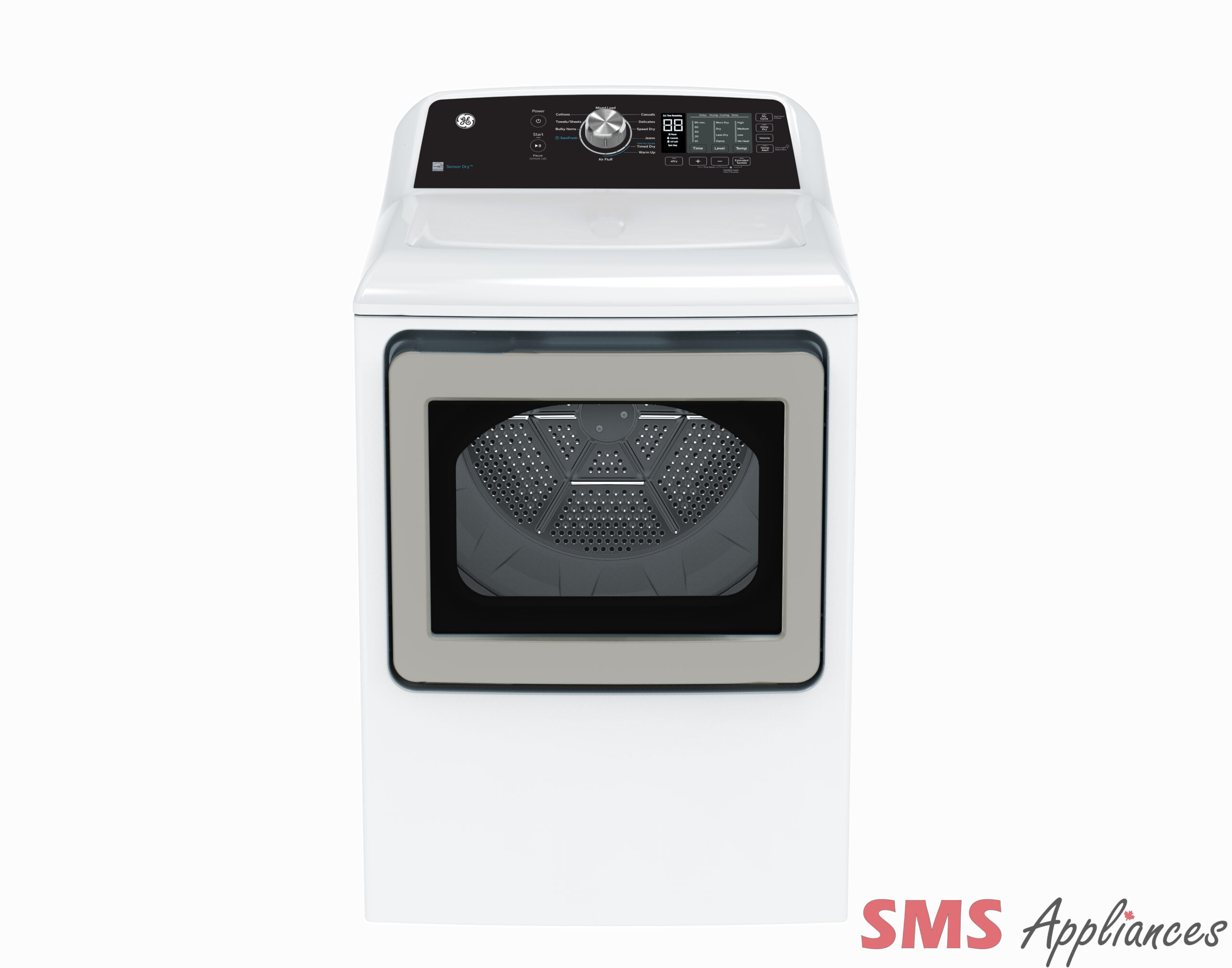 GE 7.4 cu.ft. Top Load Gas Dryer – GTD68GBMRWS