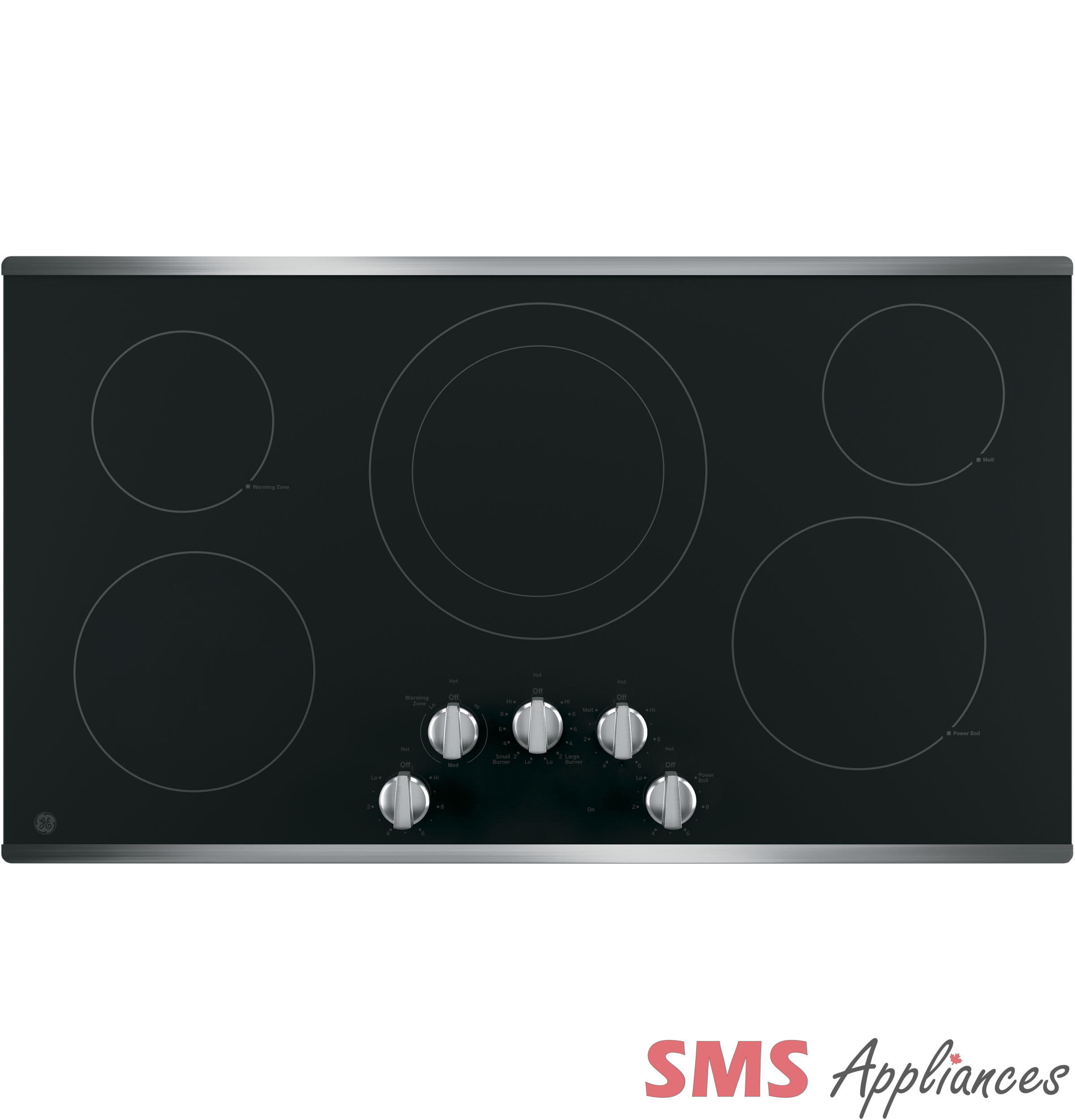 GE 36″ Radiant Electric Cooktop – JP3036SLSS