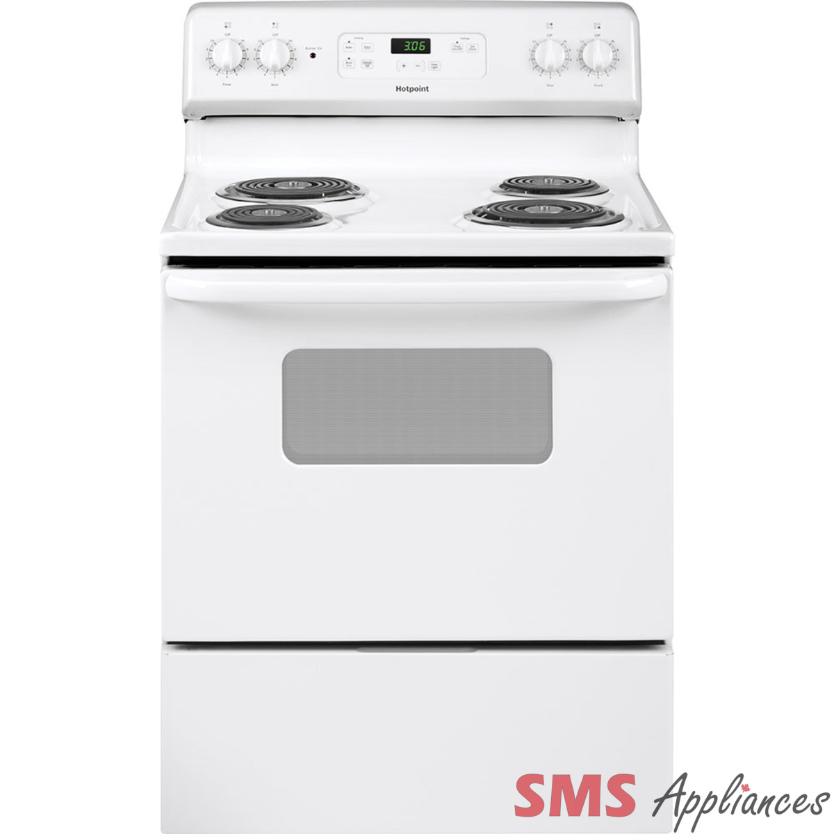 Hotpoint 30″ Electric Range – RCBS360DTWW